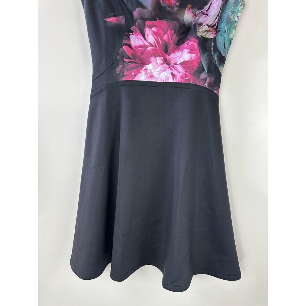 Ted Baker Skater Dress in Ethereal Posie Floral Scuba-Like Mini Dress Size 0 - Picture 4 of 16